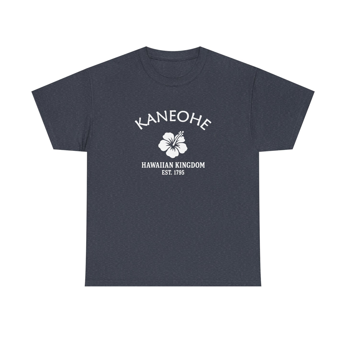 Kaneohe Hawaii Vintage Retro Unisex Heavy Cotton Tee - White Logo
