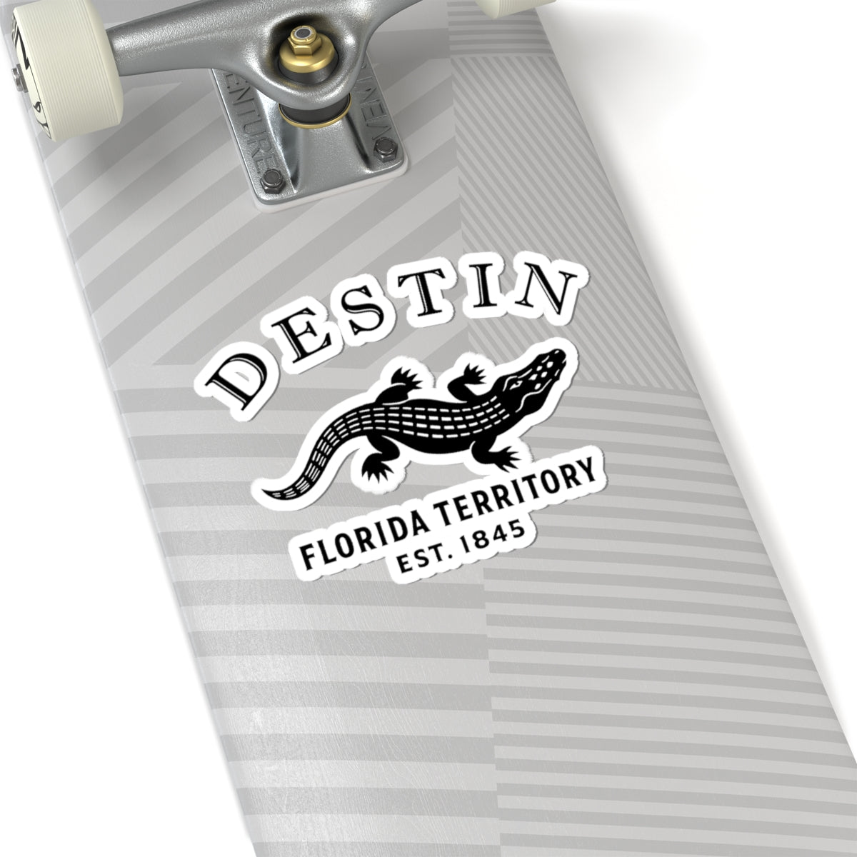 Destin Florida Vintage Retro Vinyl Sticker - Black Logo