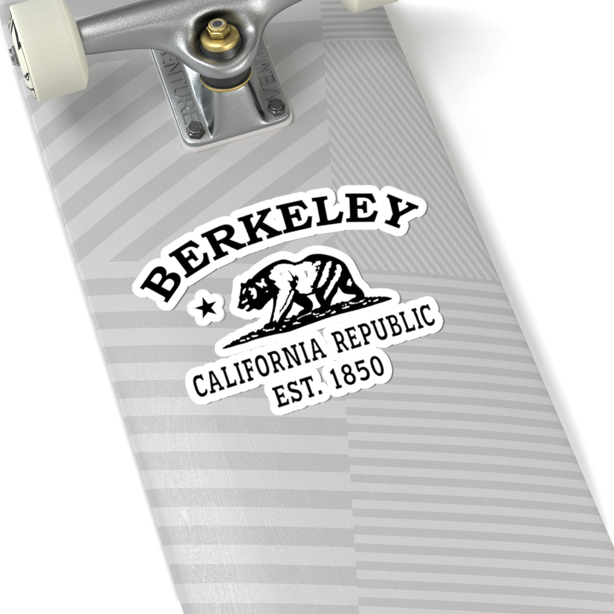 Berkeley California Vintage Retro Vinyl Sticker - Black Logo