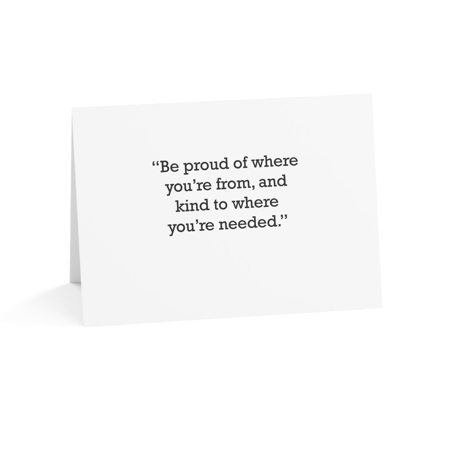 Quote 33 Be Proud Of Vintage Retro Thank You Card Set - Black Logo