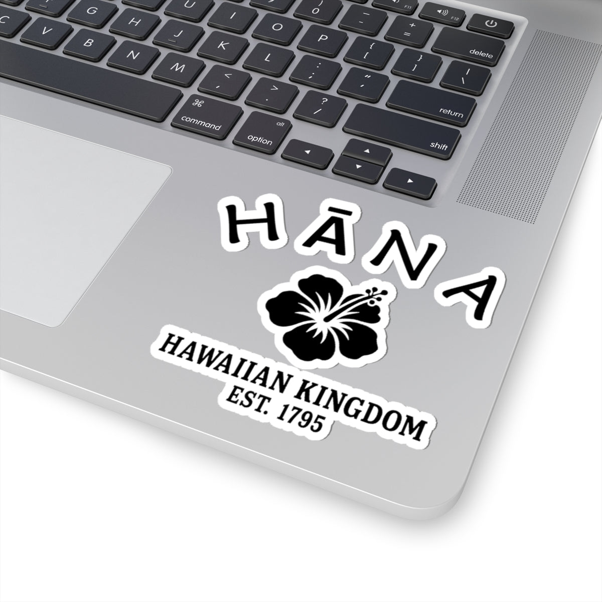 Hana Hawaii Vintage Retro Vinyl Sticker - Black Logo