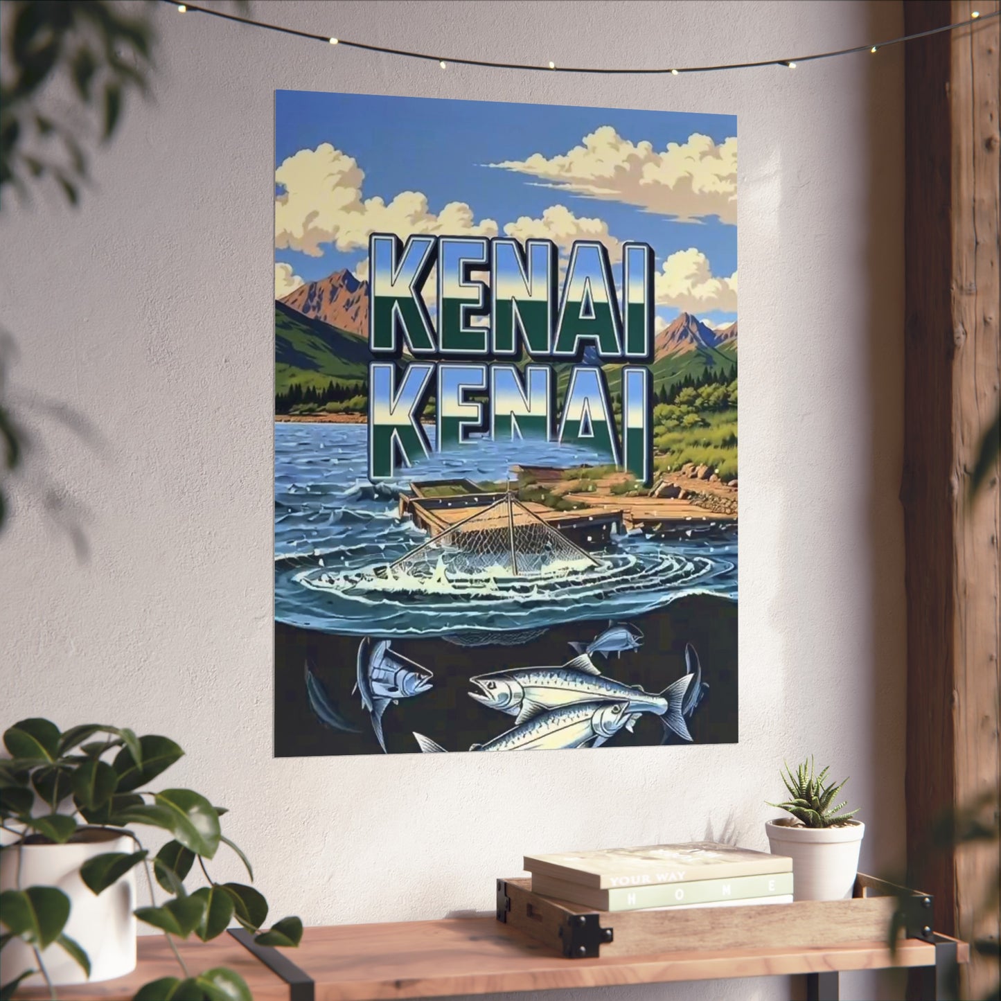 Kenai Alaska Vintage Retro Giclée Print Art Series Poster