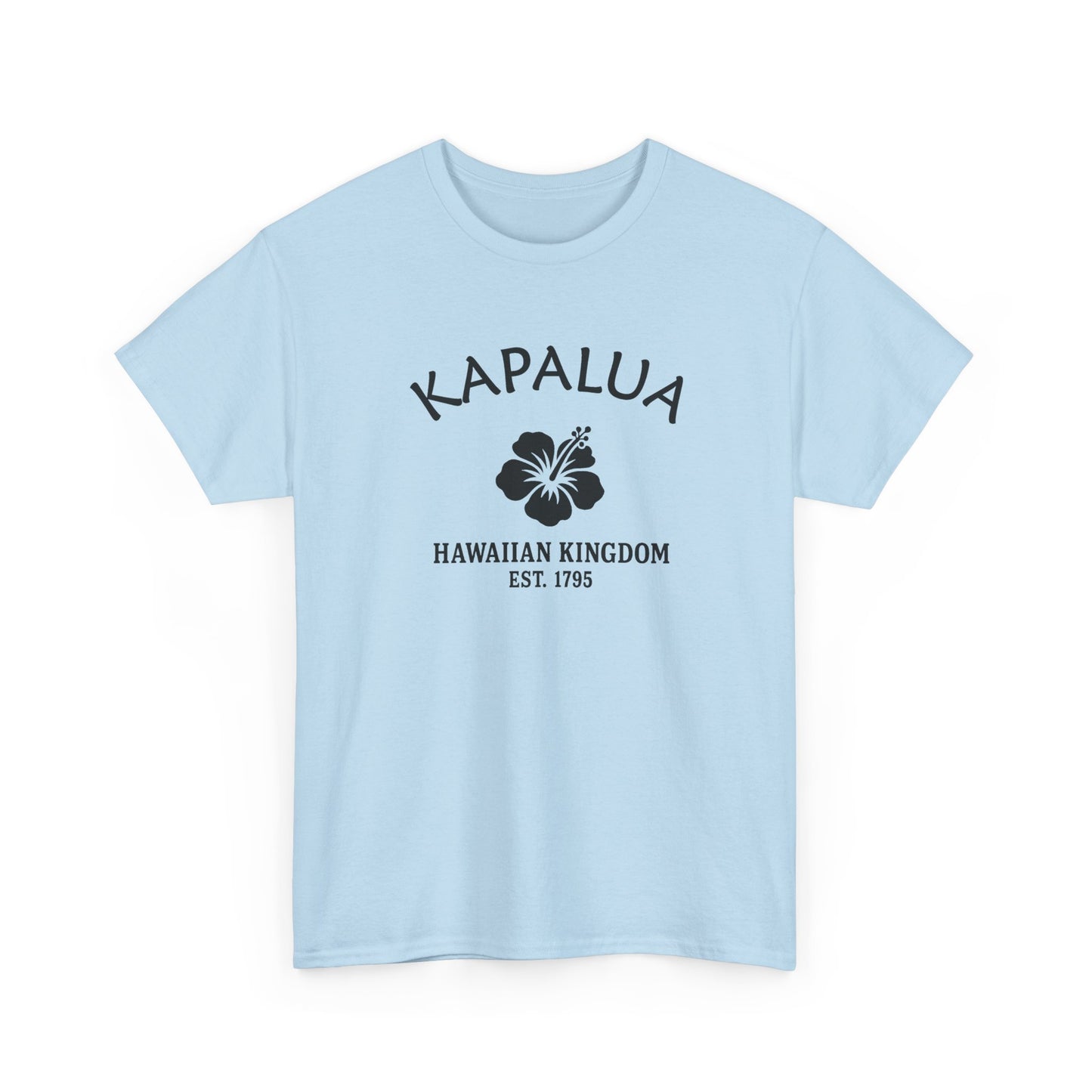 Kapalua Hawaii Vintage Retro Unisex Heavy Cotton Tee - Black Logo