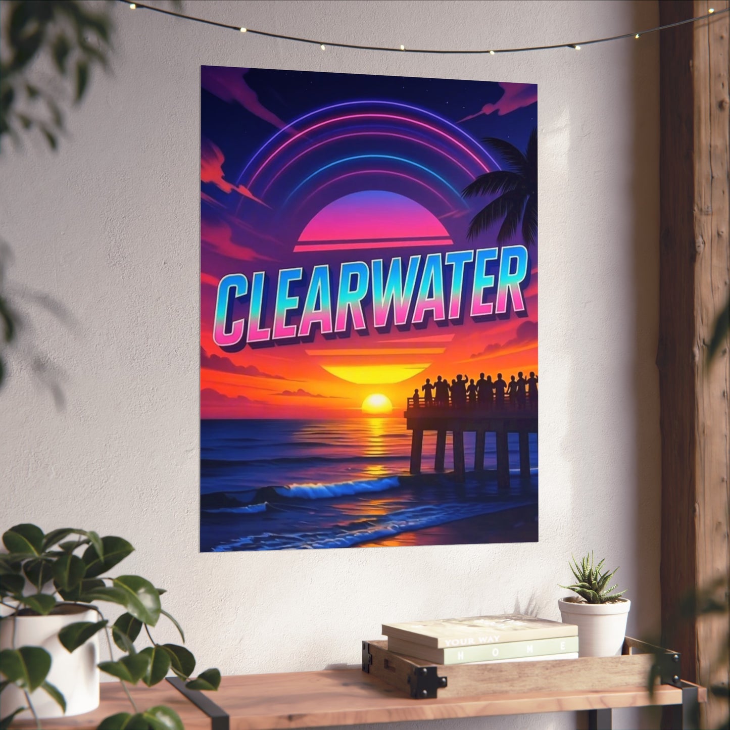 Clearwater Florida Vintage Retro Giclée Print Art Series Poster