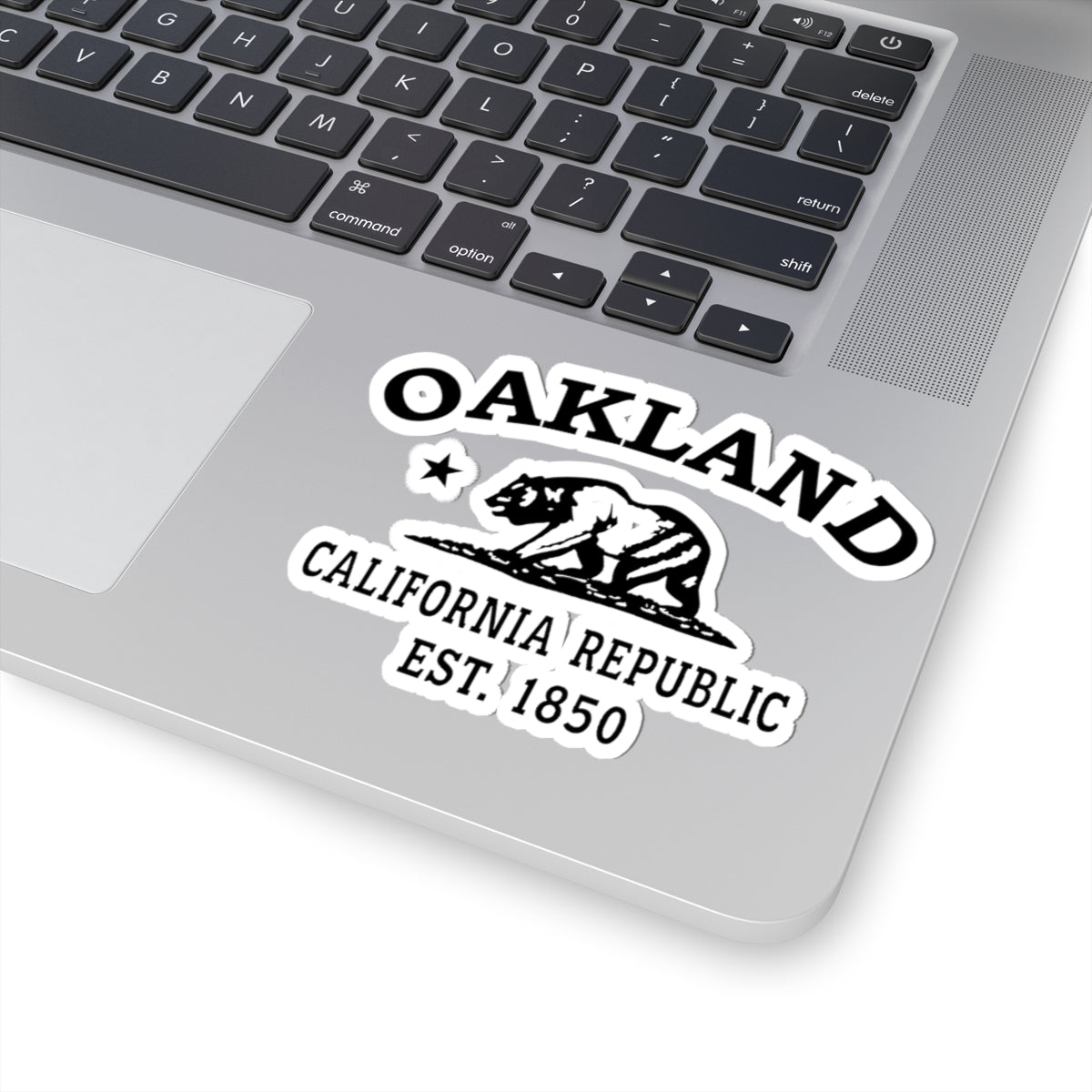 Oakland California Vintage Retro Vinyl Sticker - Black Logo