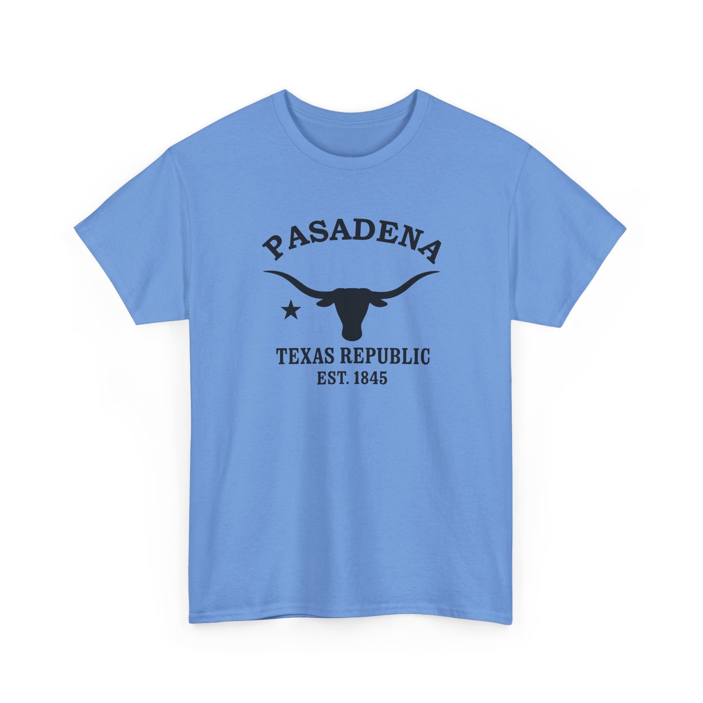 Pasadena Texas Vintage Retro Unisex Heavy Cotton Tee - Black Logo