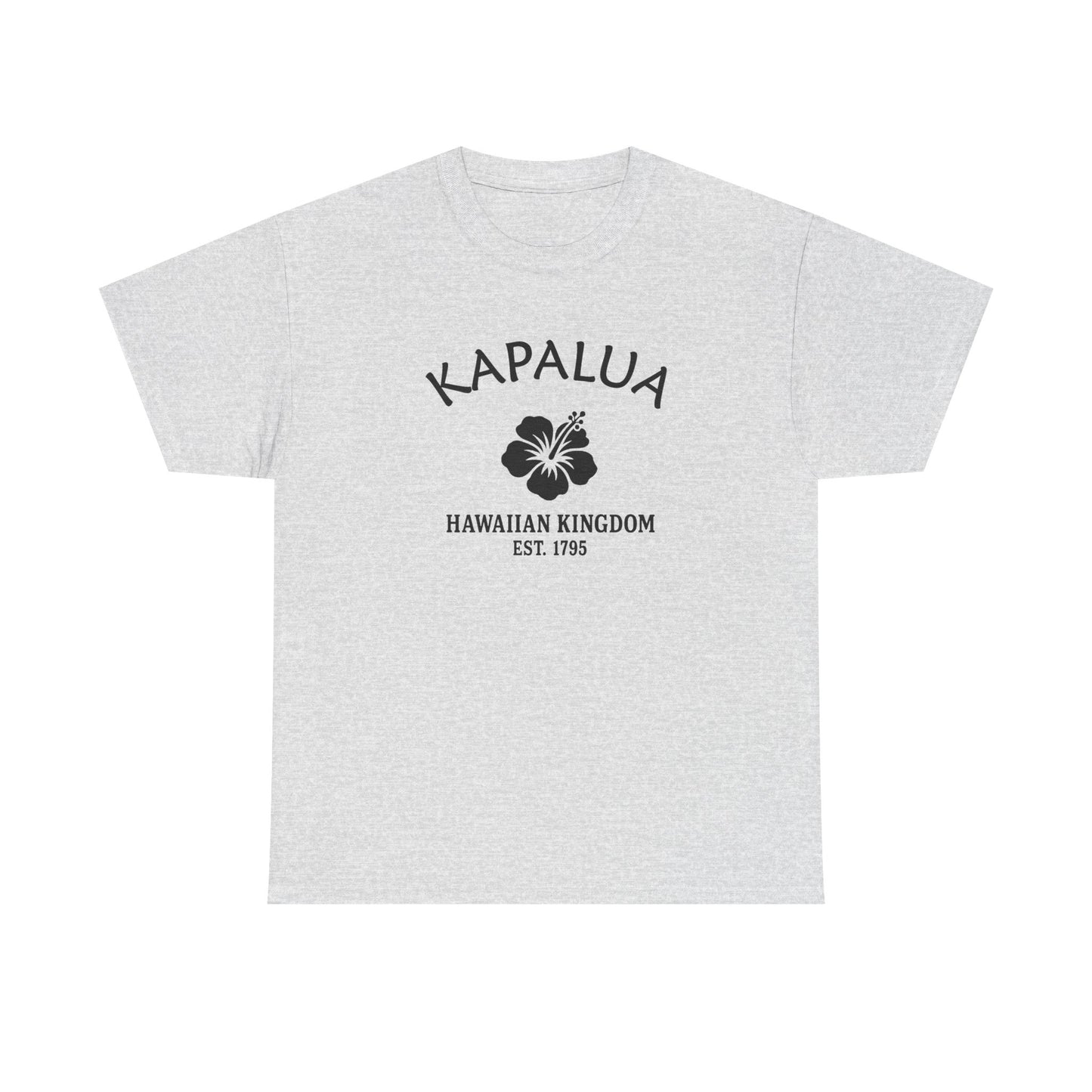 Kapalua Hawaii Vintage Retro Unisex Heavy Cotton Tee - Black Logo