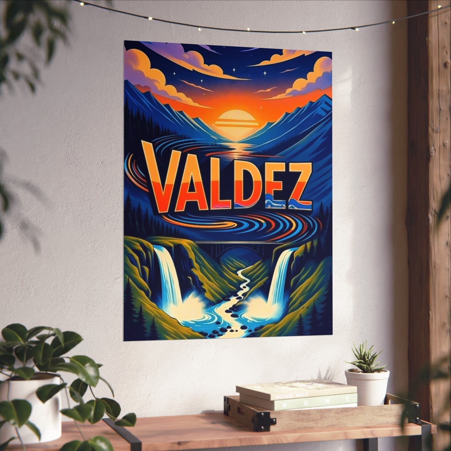 Valdez Alaska Vintage Retro Giclée Print Art Series Poster