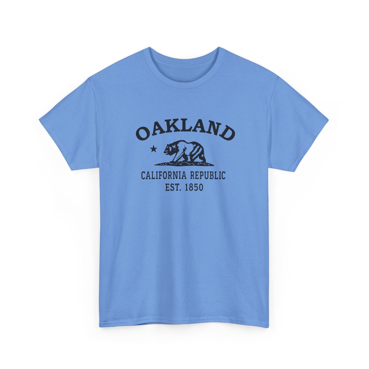 Oakland California Vintage Retro Unisex Heavy Cotton Tee - Black Logo
