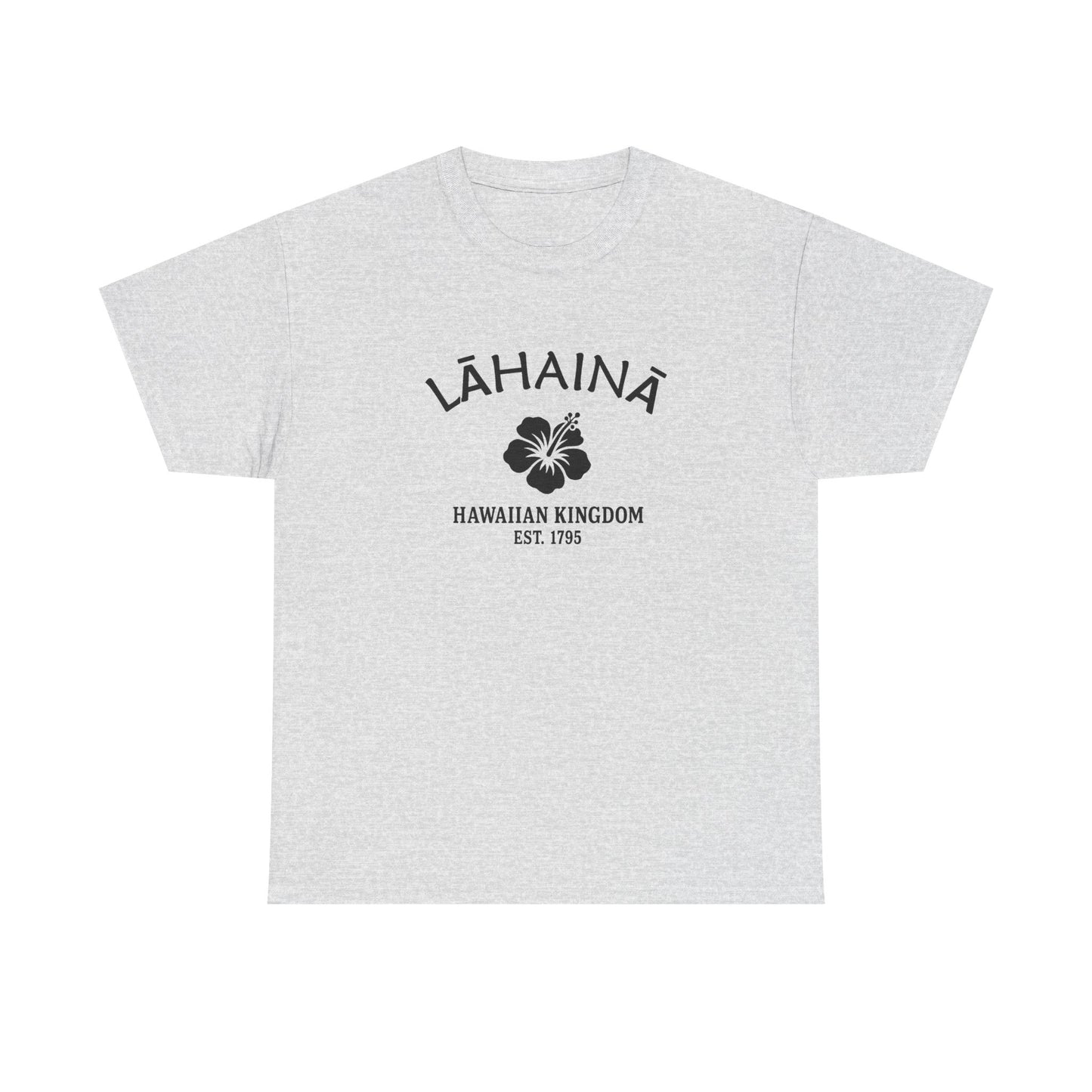 Lahaina Hawaii Vintage Retro Unisex Heavy Cotton Tee - Black Logo
