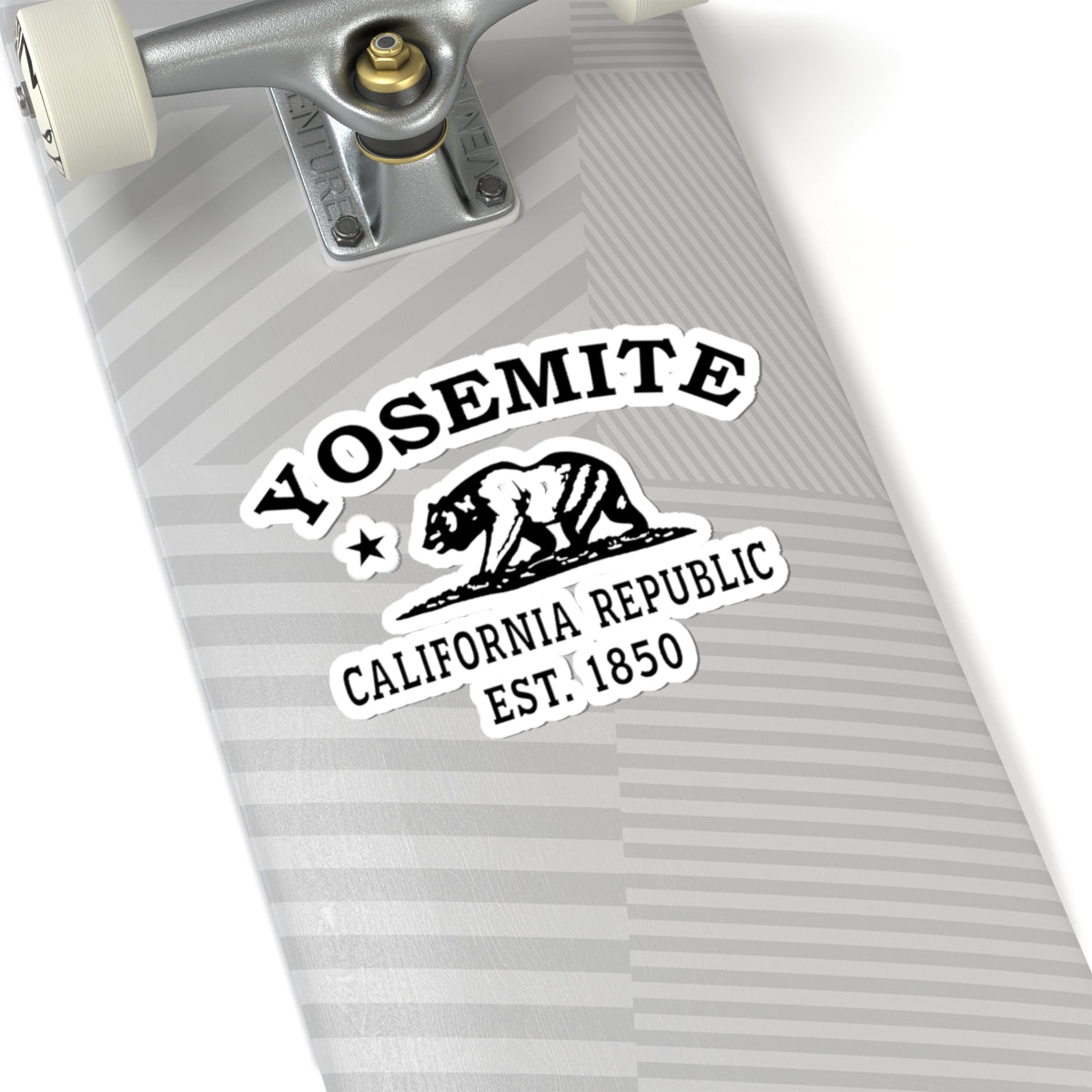 Yosemite California Vintage Retro Vinyl Sticker - Black Logo