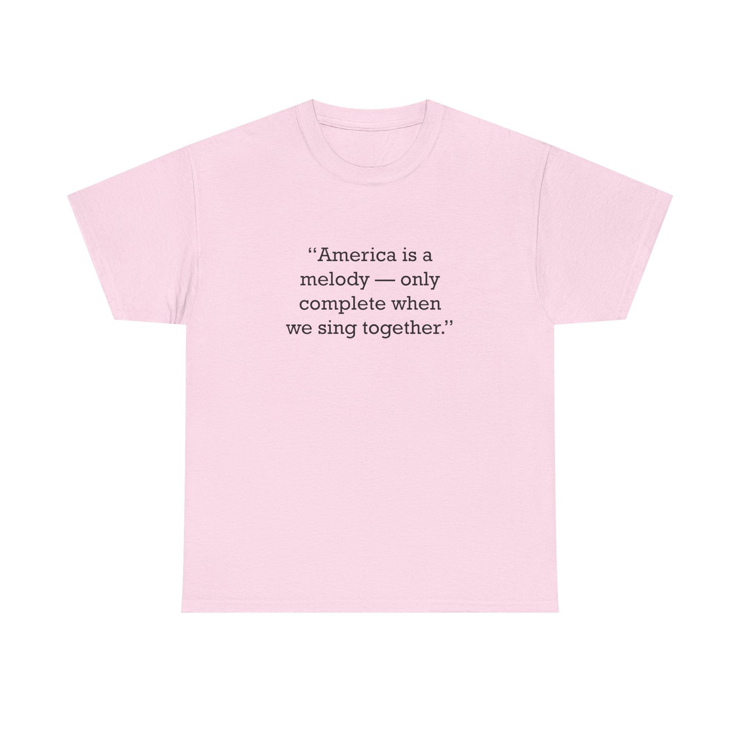 Quote 33 America Is A Vintage Retro Unisex Heavy Cotton Tee - Black Logo