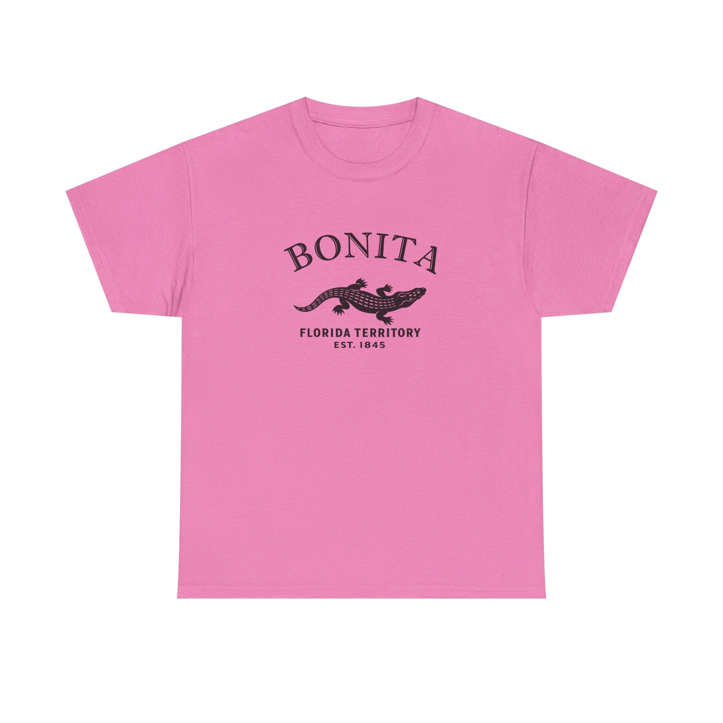 Bonita Florida Vintage Retro Unisex Heavy Cotton Tee - Black Logo