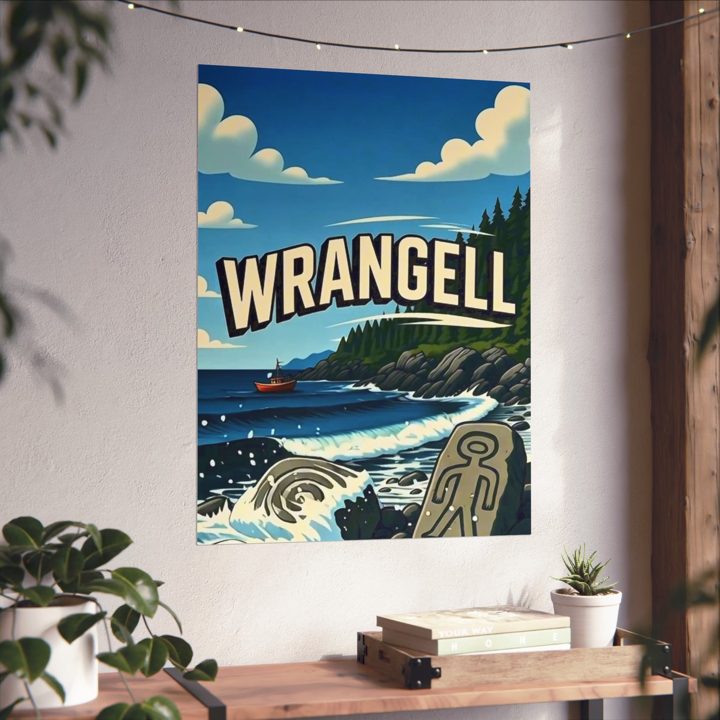 Wrangell Alaska Vintage Retro Giclée Print Art Series Poster