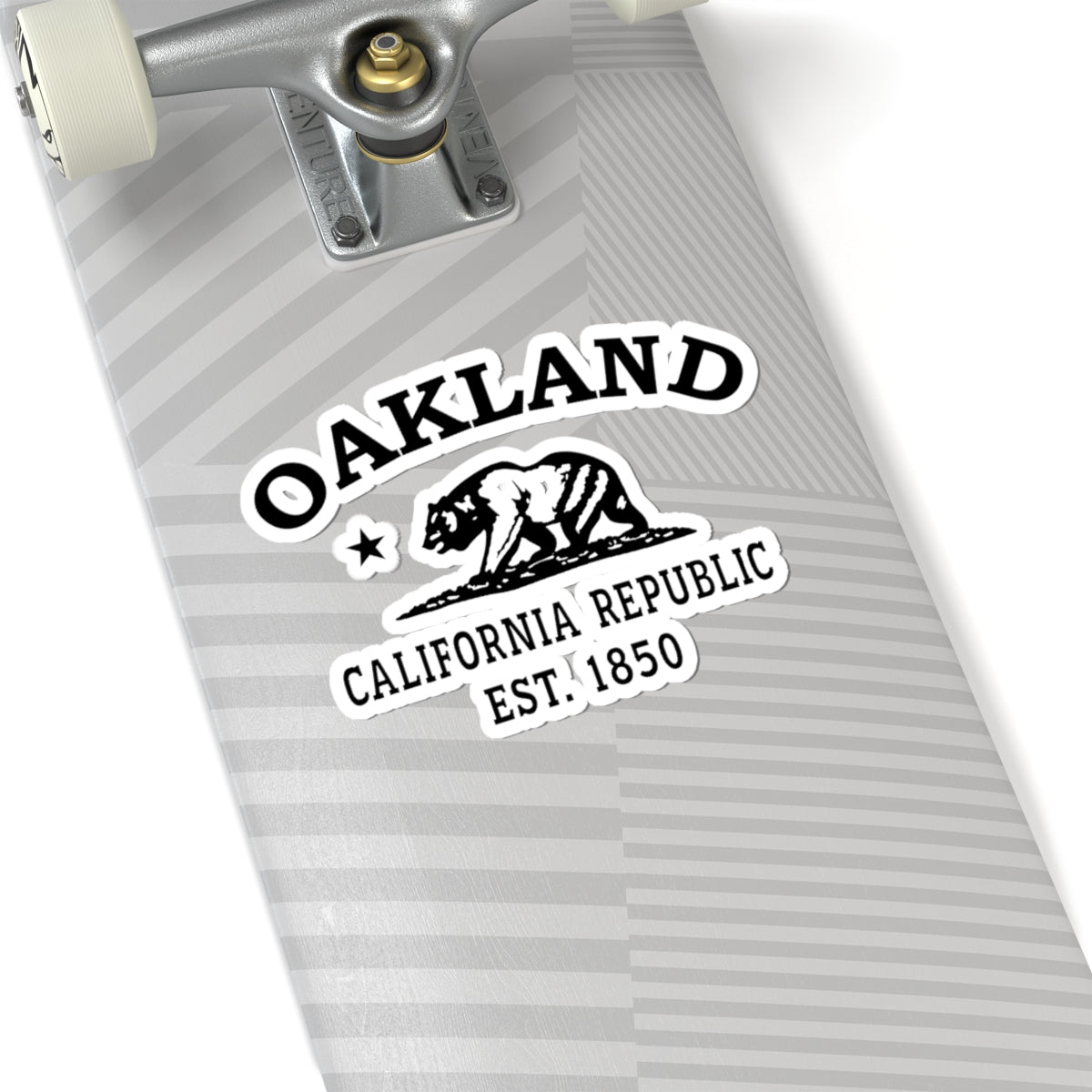 Oakland California Vintage Retro Vinyl Sticker - Black Logo