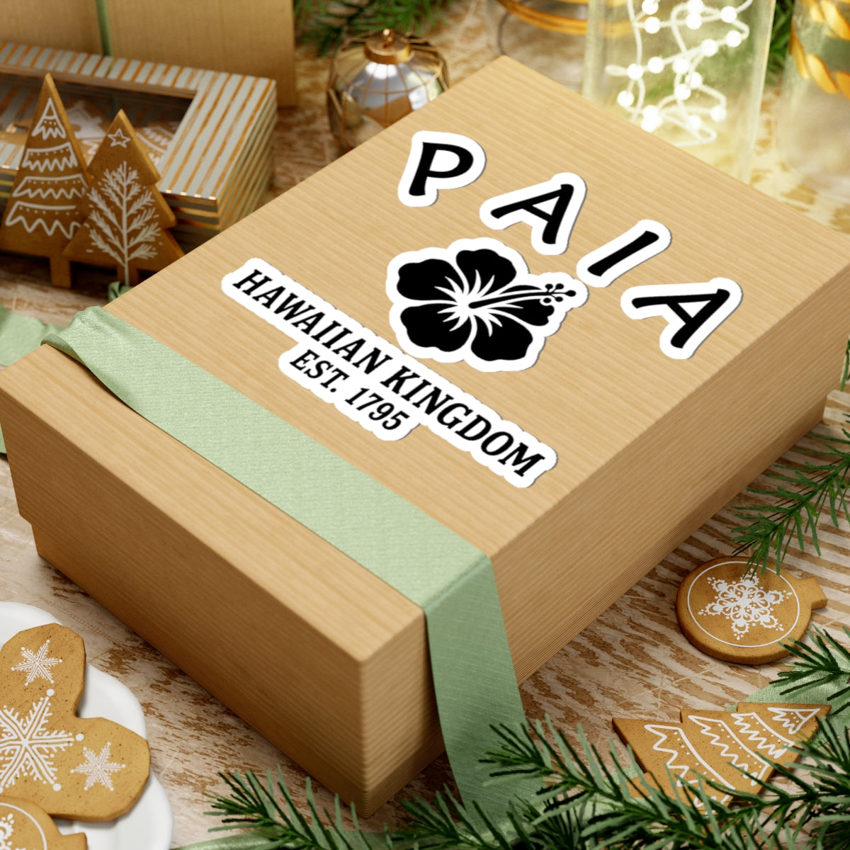 Paia Hawaii Vintage Retro Vinyl Sticker - Black Logo