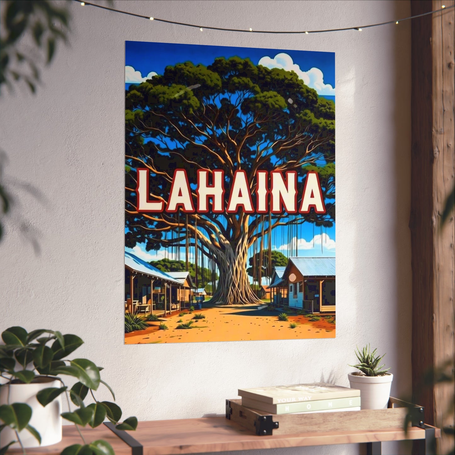 Lahaina Hawaii Vintage Retro Giclée Print Art Series Poster