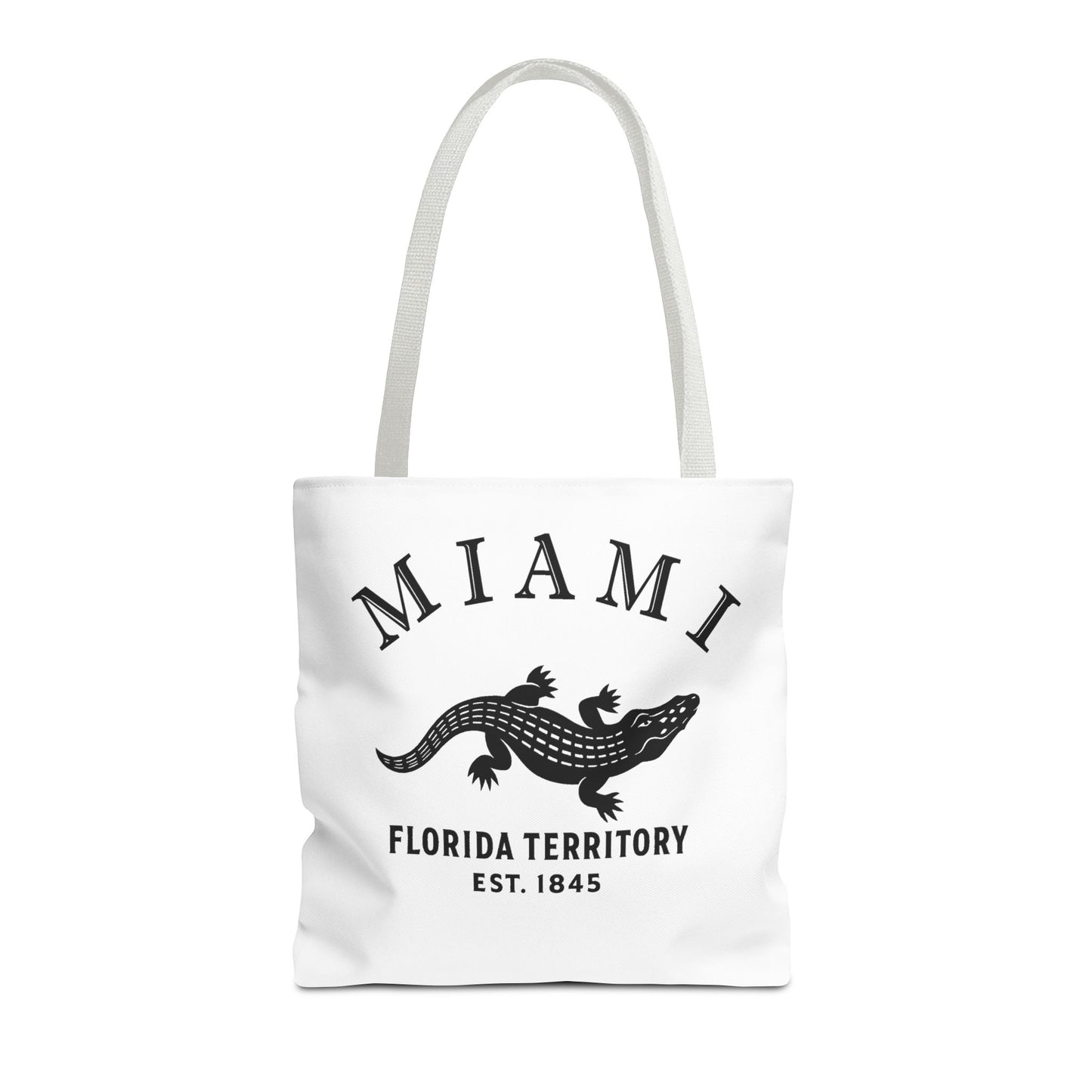 Miami Florida Vintage Retro Logo Tote - Black Logo