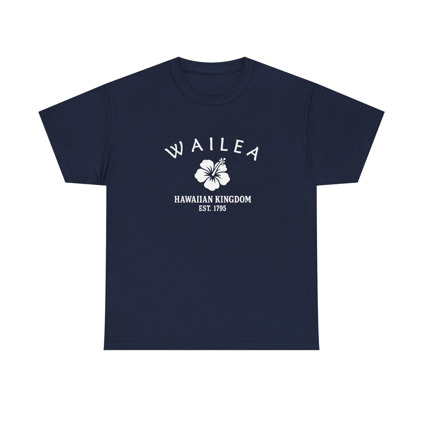 Wailea Hawaii Vintage Retro Unisex Heavy Cotton Tee - White Logo