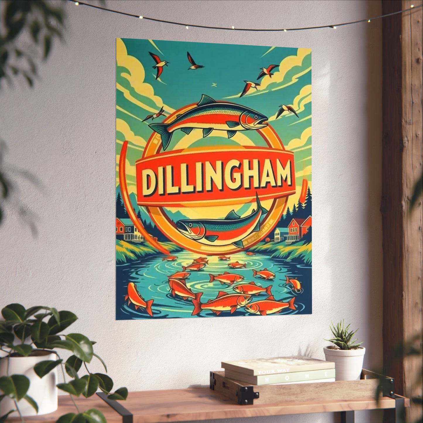 Dillingham Alaska Vintage Retro Giclée Print Art Series Poster