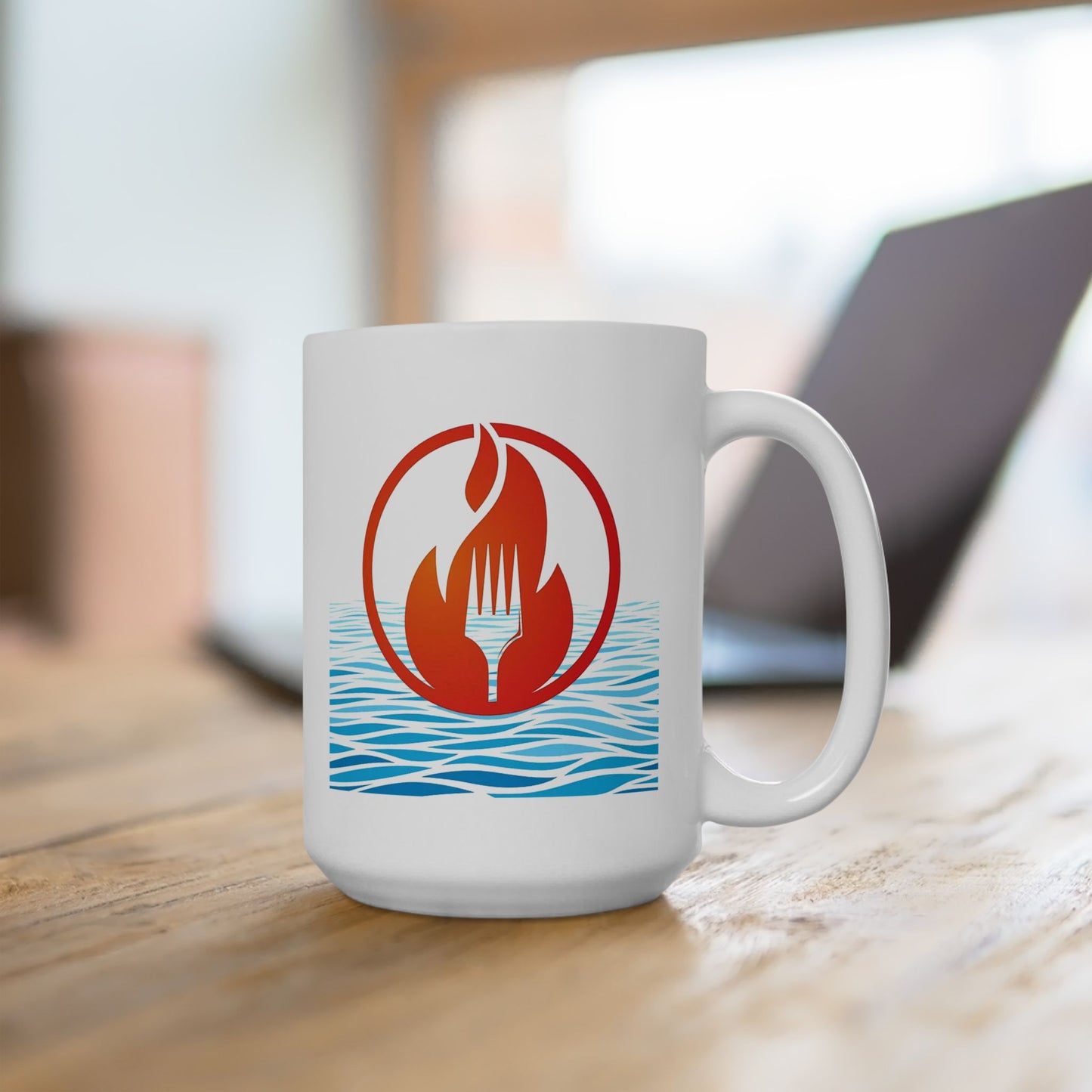 Eat Fire Spring Ceramic Mug - Image Logo
