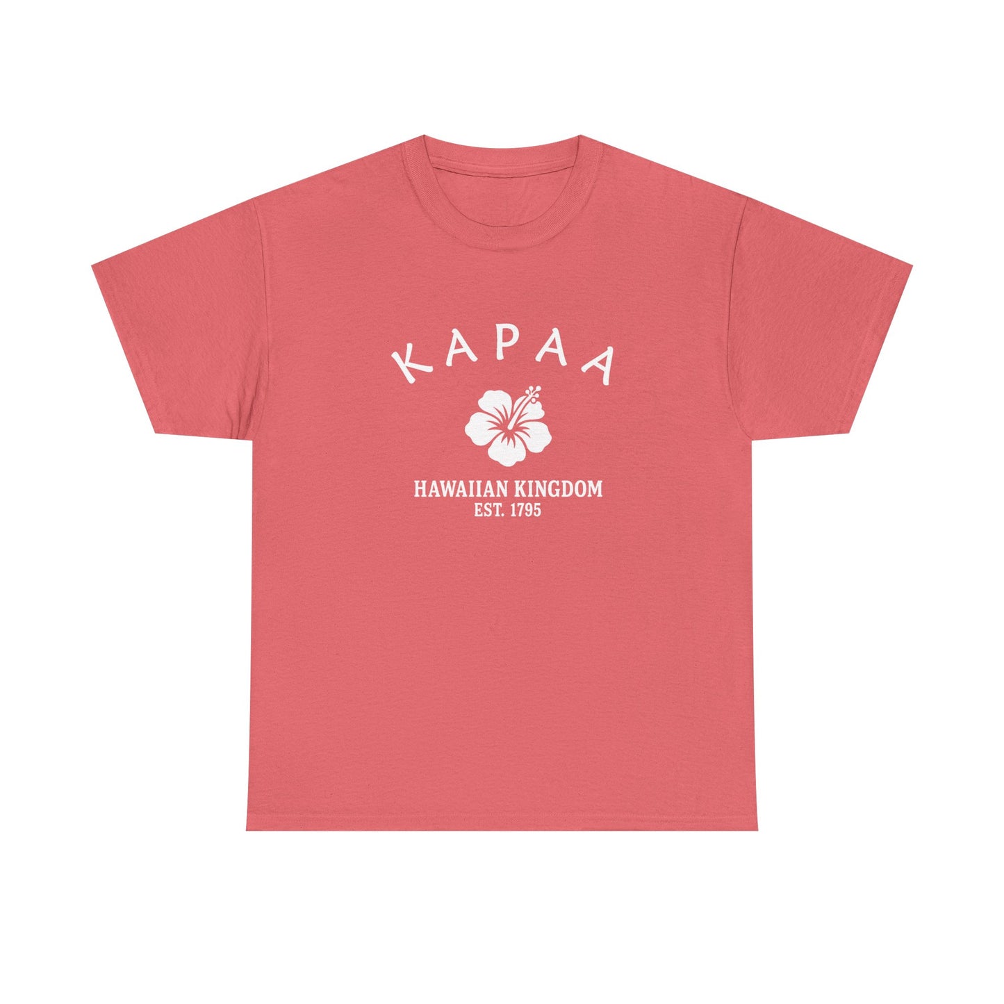 Kapaa Hawaii Vintage Retro Unisex Heavy Cotton Tee - White Logo
