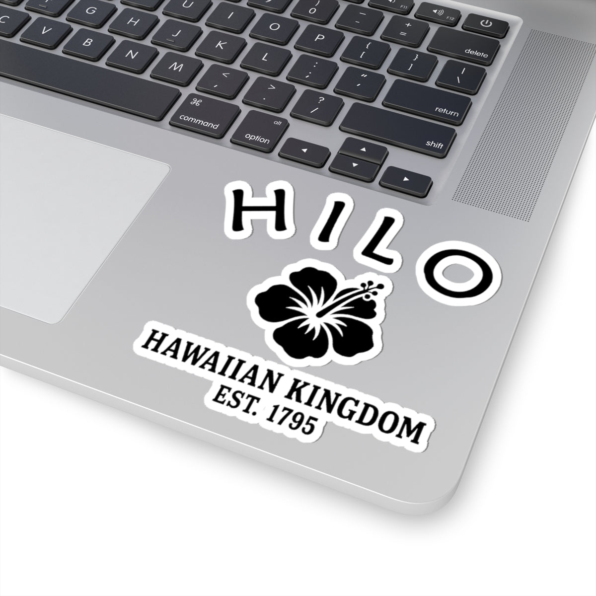 Hilo Hawaii Vintage Retro Vinyl Sticker - Black Logo