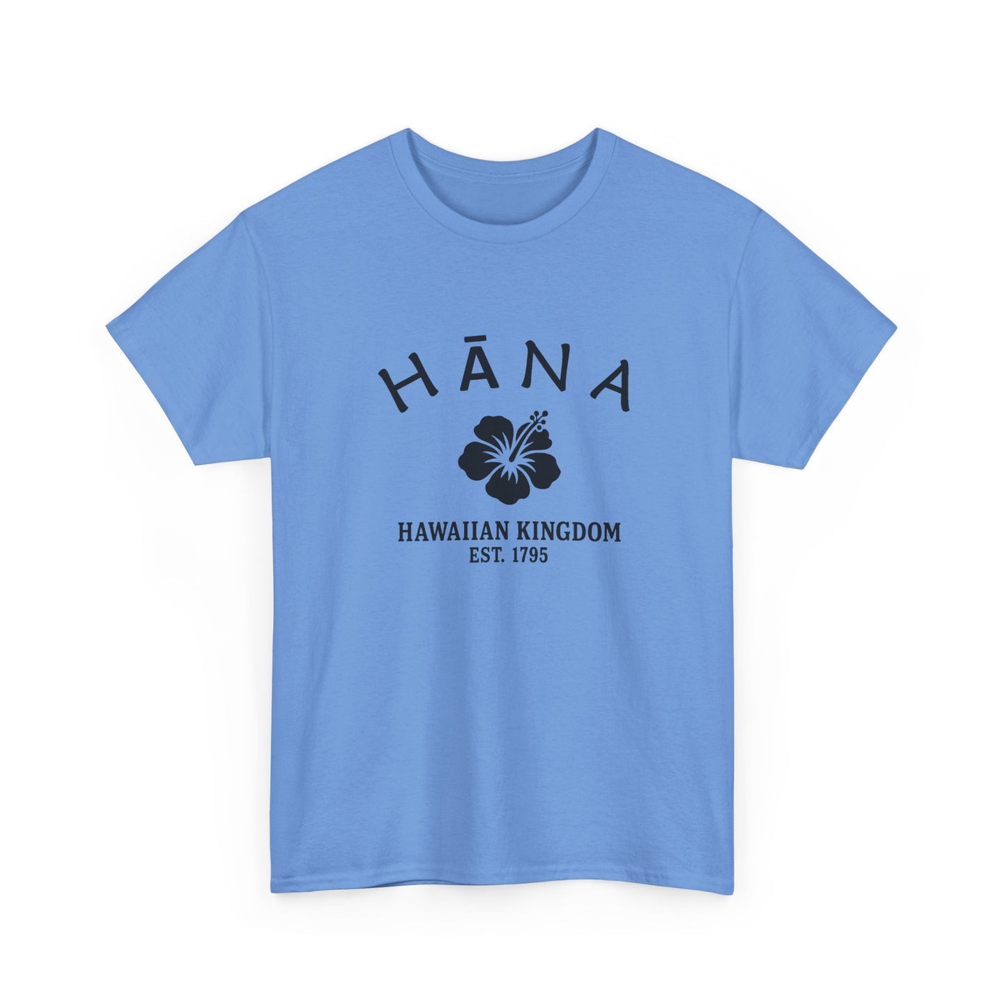 Hana Hawaii Vintage Retro Unisex Heavy Cotton Tee - Black Logo