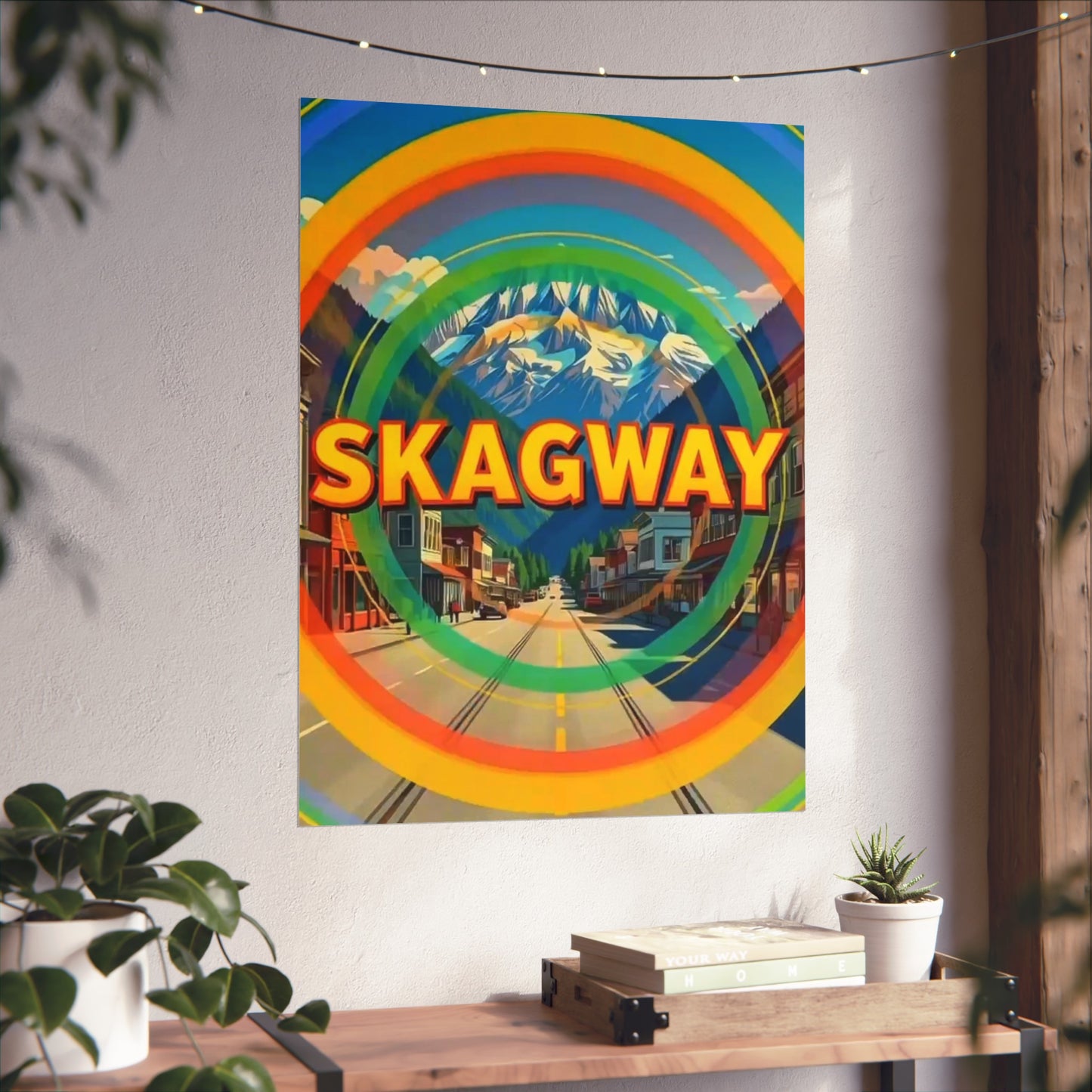 Skagway Alaska Vintage Retro Giclée Print Art Series Poster