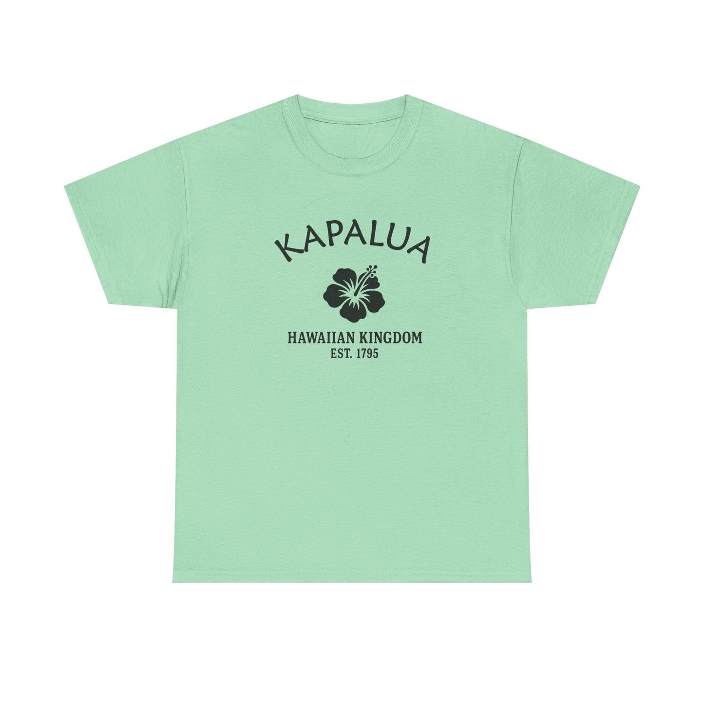 Kapalua Hawaii Vintage Retro Unisex Heavy Cotton Tee - Black Logo