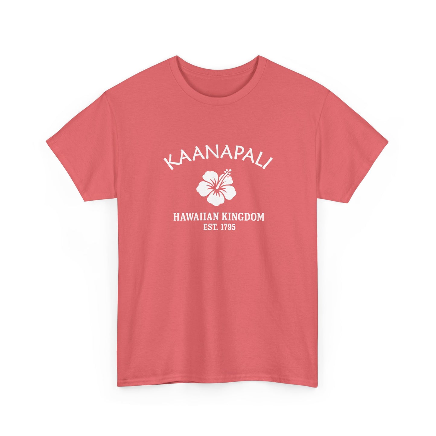 Kaanapali Hawaii Vintage Retro Unisex Heavy Cotton Tee - White Logo