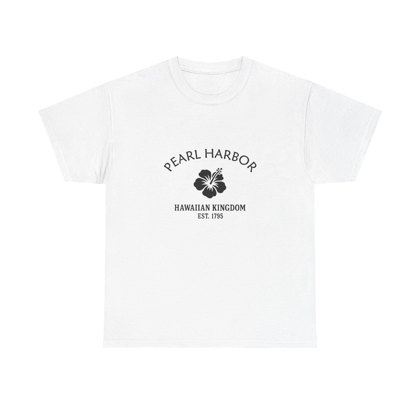 Pearl Harbor Hawaii Vintage Retro Unisex Heavy Cotton Tee - Black Logo