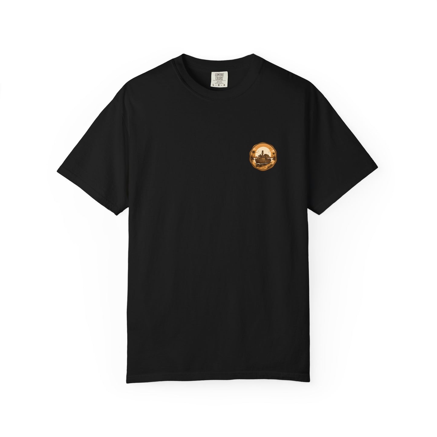Vintage Retro Jungle River Steamboat Tee — Jungle Explorer