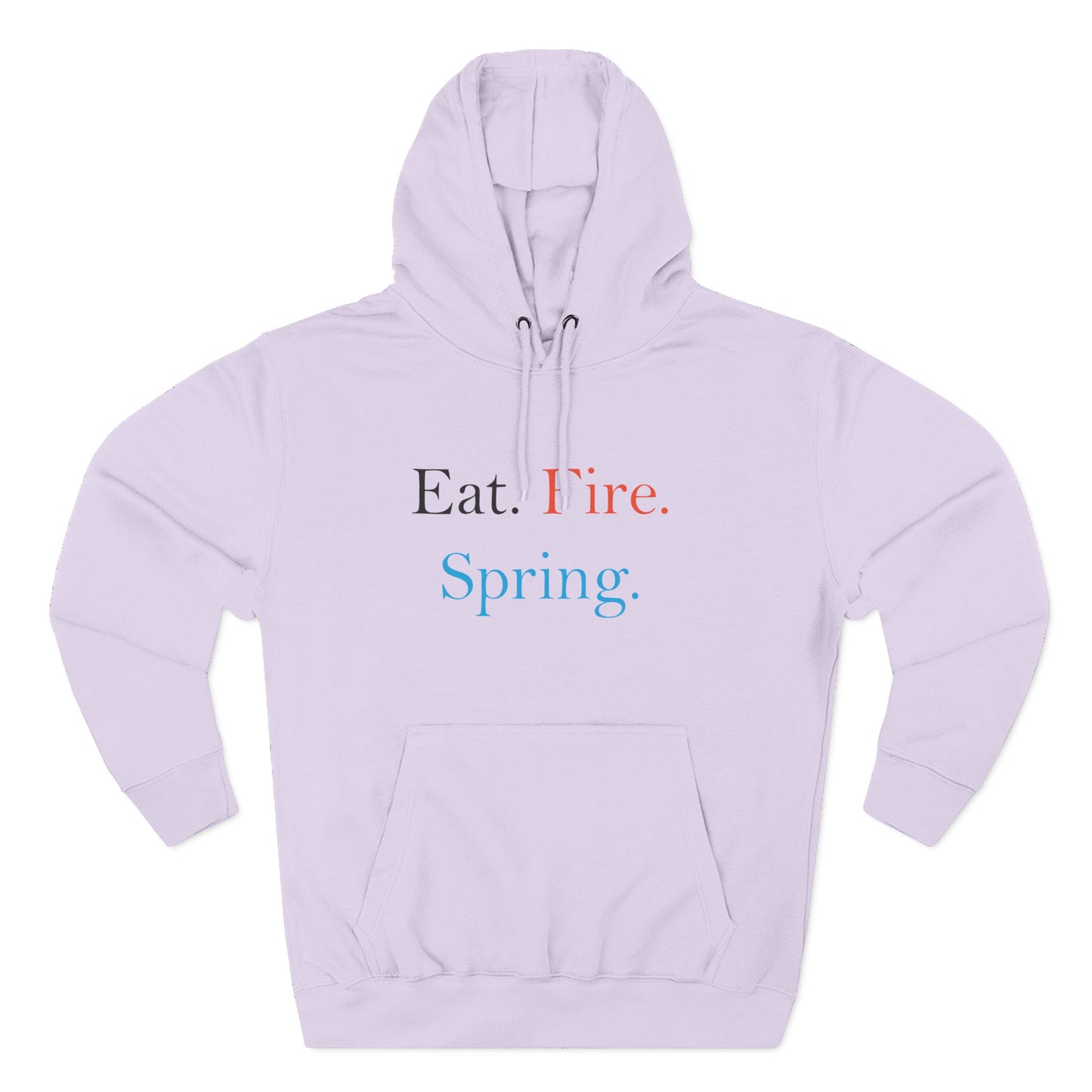 Eat Fire Spring Unisex Heavy Cotton Hoodie - Text Logo