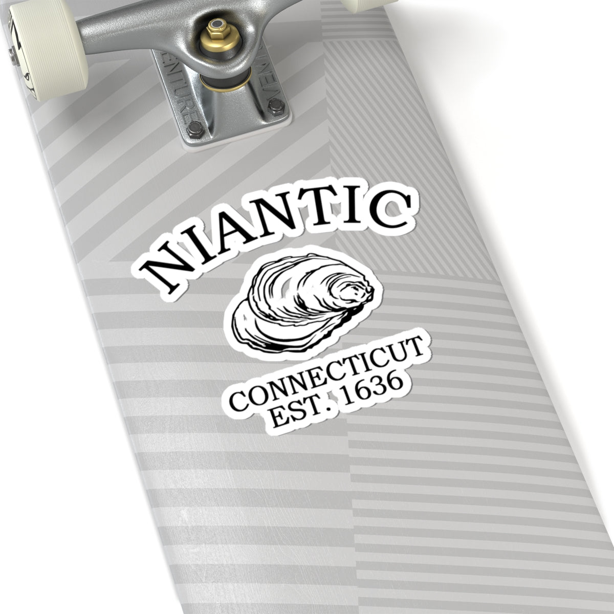 Niantic Connecticut Vintage Retro Vinyl Sticker - Black Logo