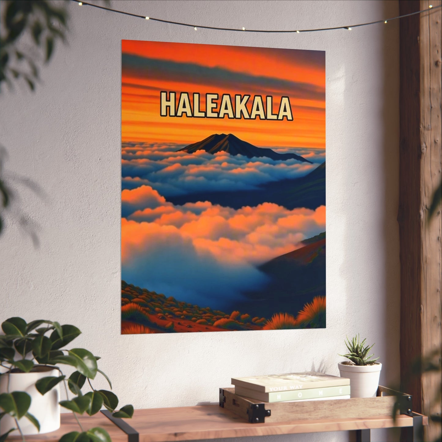 Haleakala Hawaii Vintage Retro Giclée Print Art Series Poster