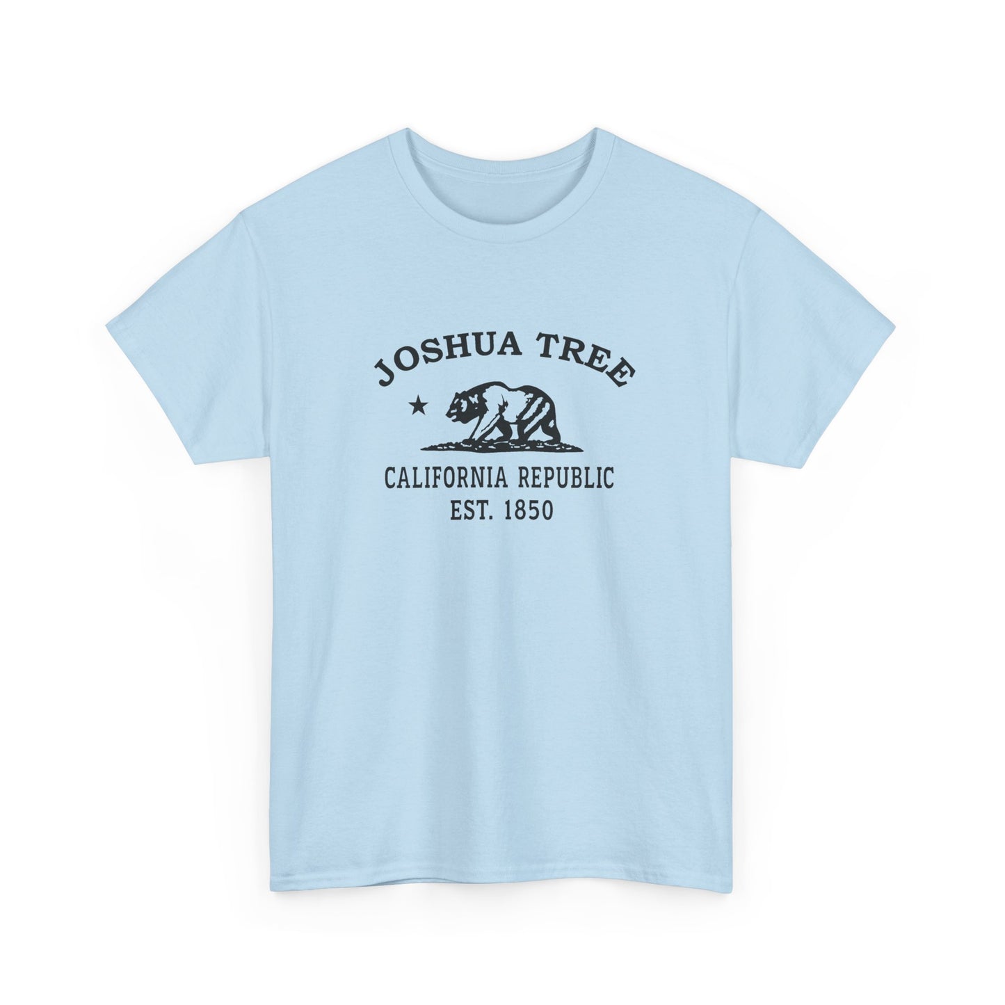 Joshua Tree California Vintage Retro Unisex Heavy Cotton Tee - Black Logo