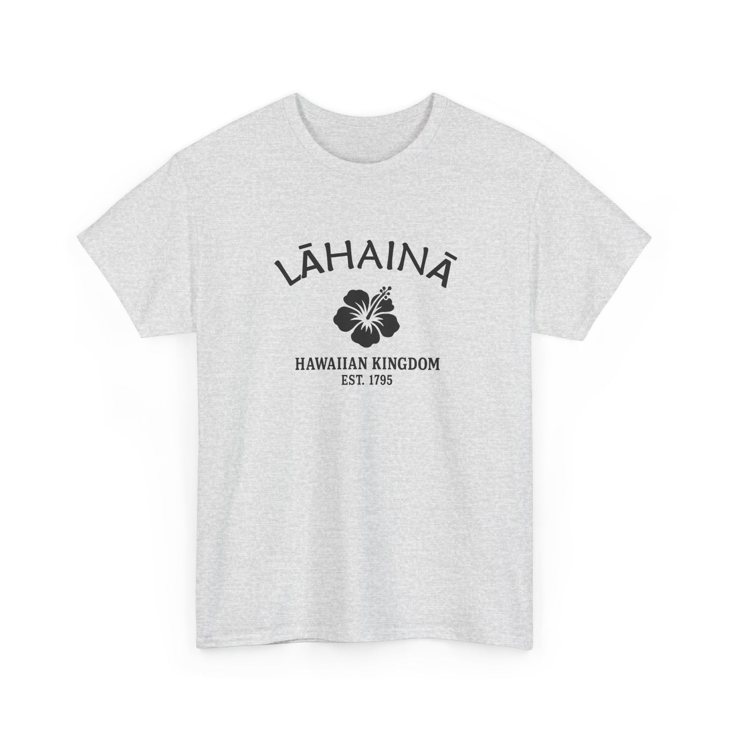 Lahaina Hawaii Vintage Retro Unisex Heavy Cotton Tee - Black Logo
