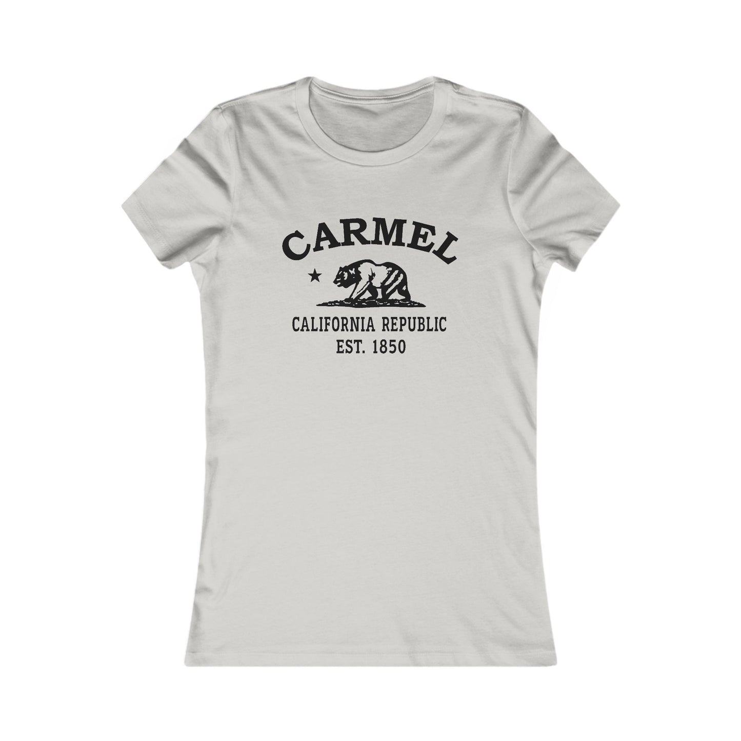 Carmel California Vintage Retro Unisex Heavy Cotton Hoodie - Black Logo