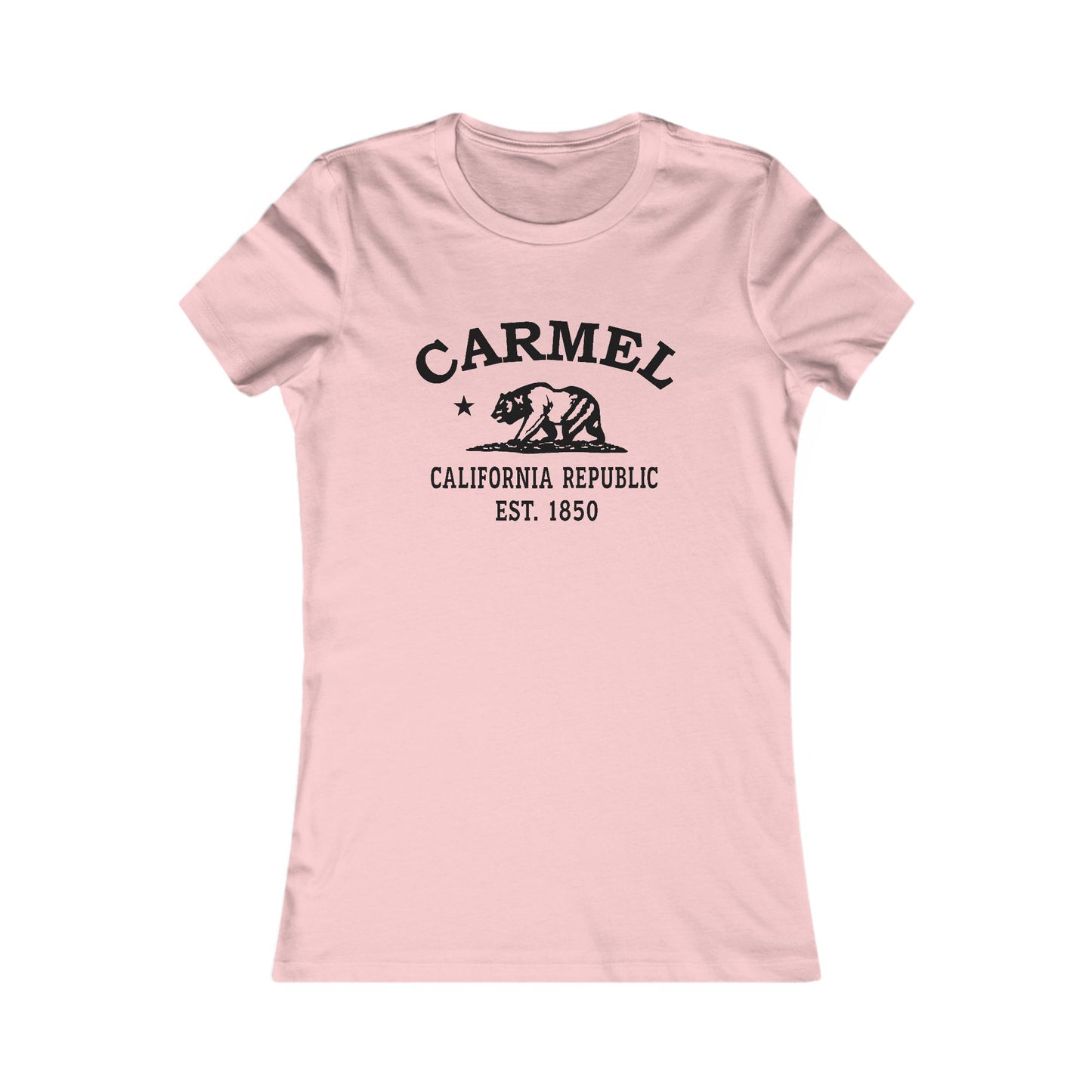 Carmel California Vintage Retro Unisex Heavy Cotton Hoodie - Black Logo