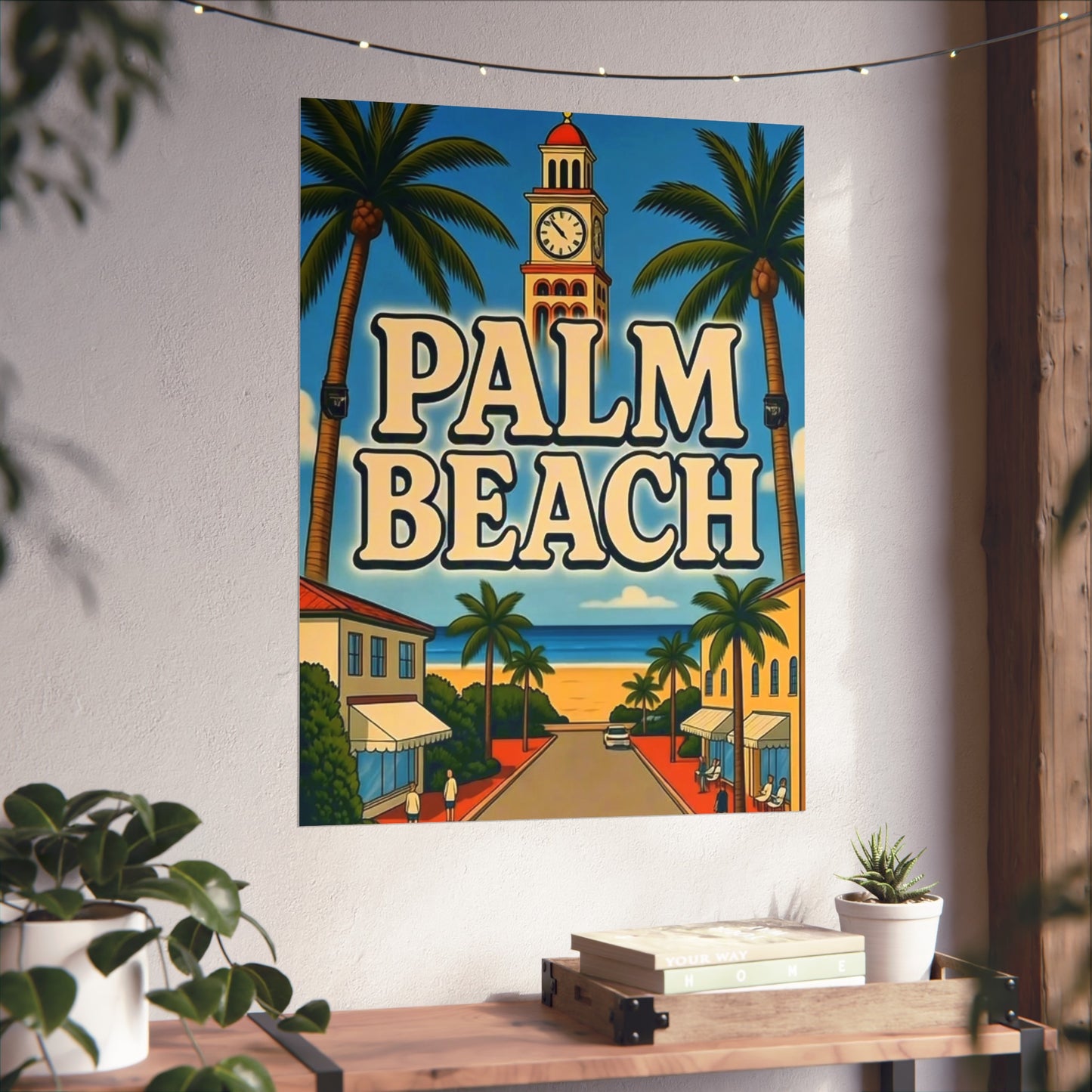 Palm Beach Florida Vintage Retro Giclée Print Art Series Poster