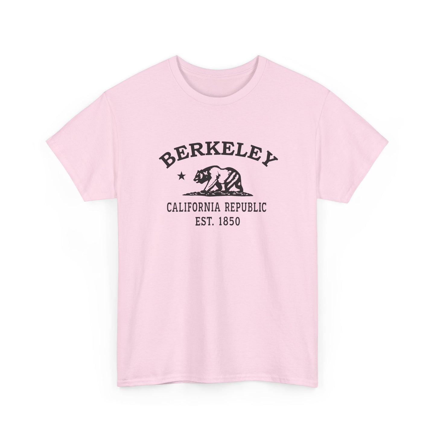 Berkeley California Vintage Retro Unisex Heavy Cotton Tee - Black Logo
