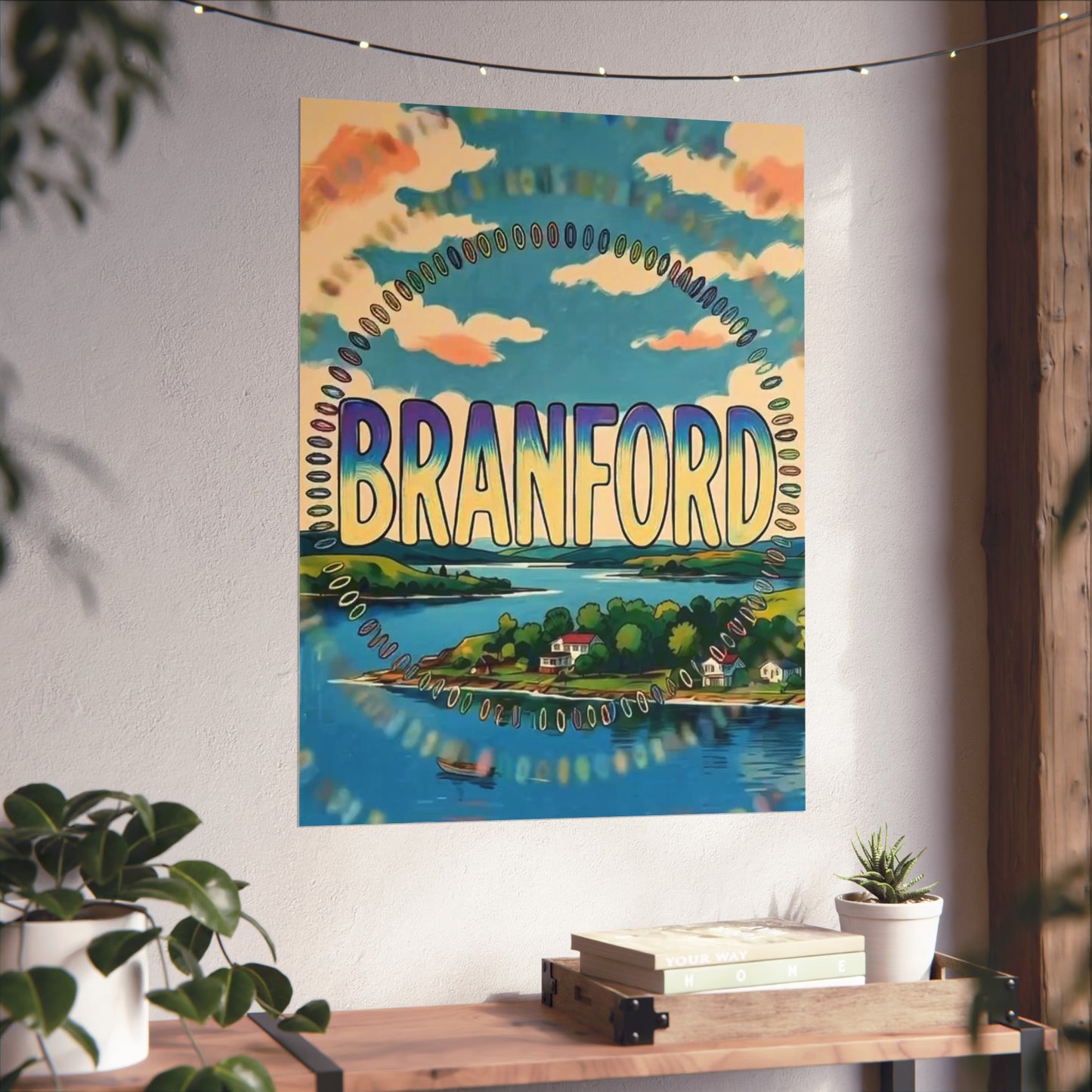 Branford Connecticut Vintage Retro Giclée Print Art Series Poster