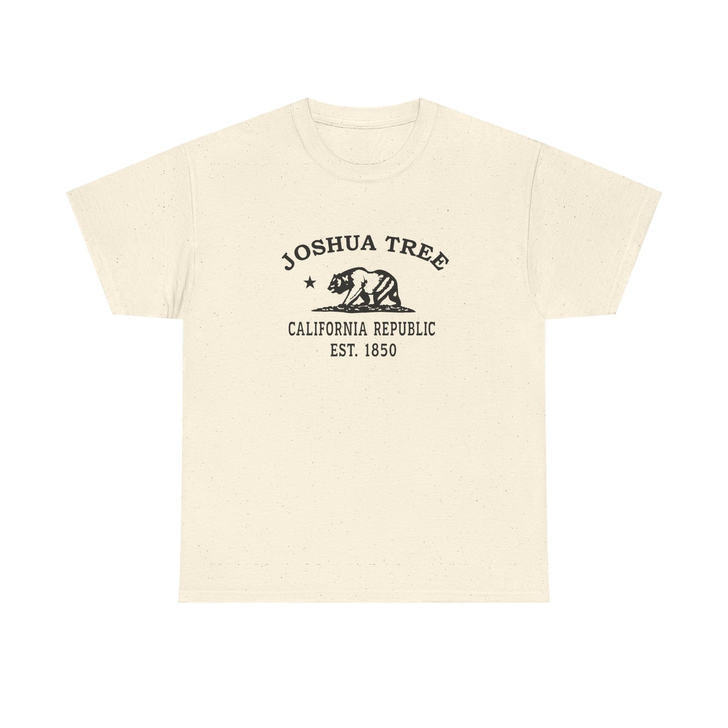 Joshua Tree California Vintage Retro Unisex Heavy Cotton Tee - Black Logo