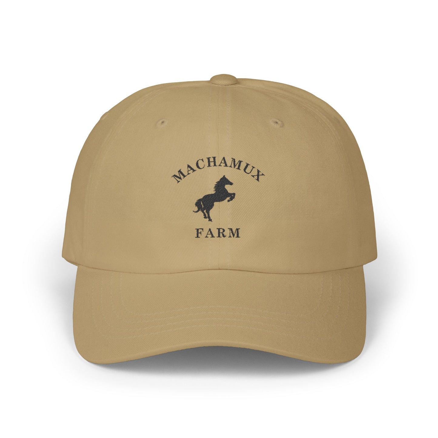 Machamux Farm Vintage Retro Embroidered Cotton Cap - Black Logo