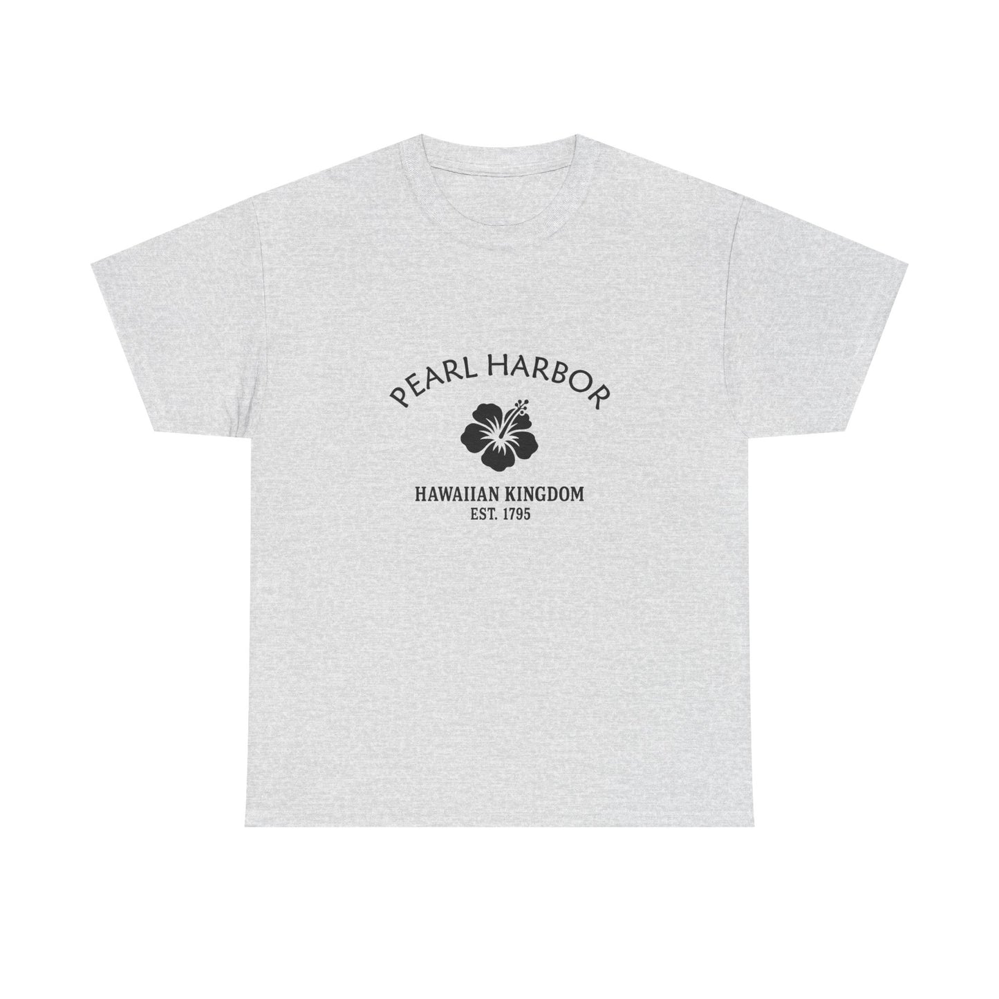 Pearl Harbor Hawaii Vintage Retro Unisex Heavy Cotton Tee - Black Logo