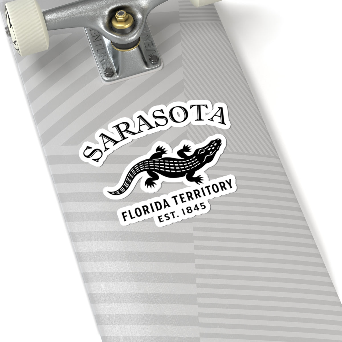 Sarasota Florida Vintage Retro Vinyl Sticker - Black Logo