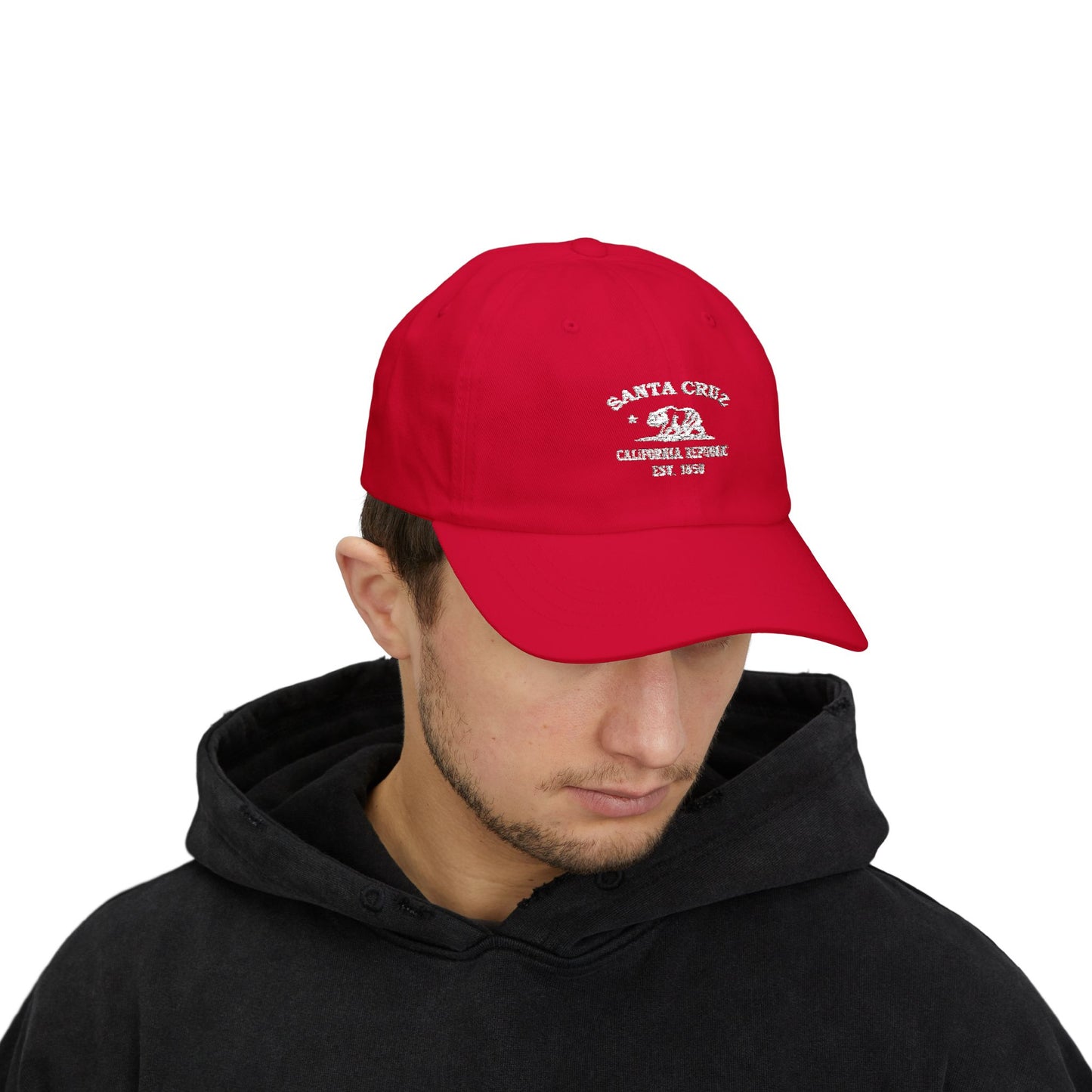 Santa Cruz California Classic Cotten Cap - White Logo