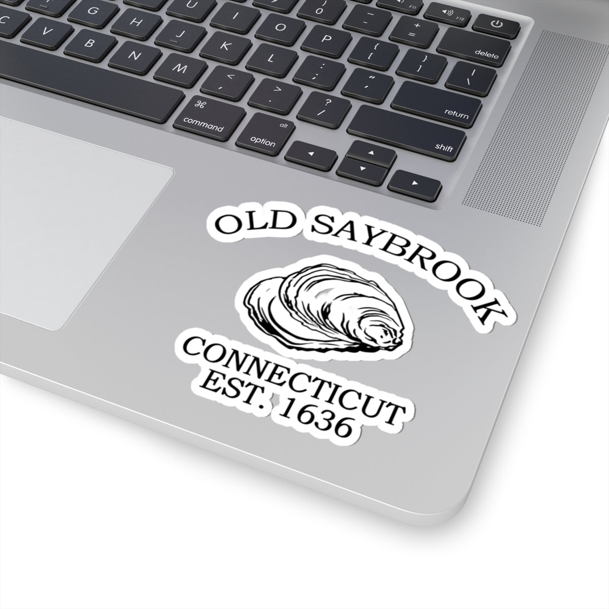 Old Saybrook Connecticut Vintage Retro Vinyl Sticker - Black Logo