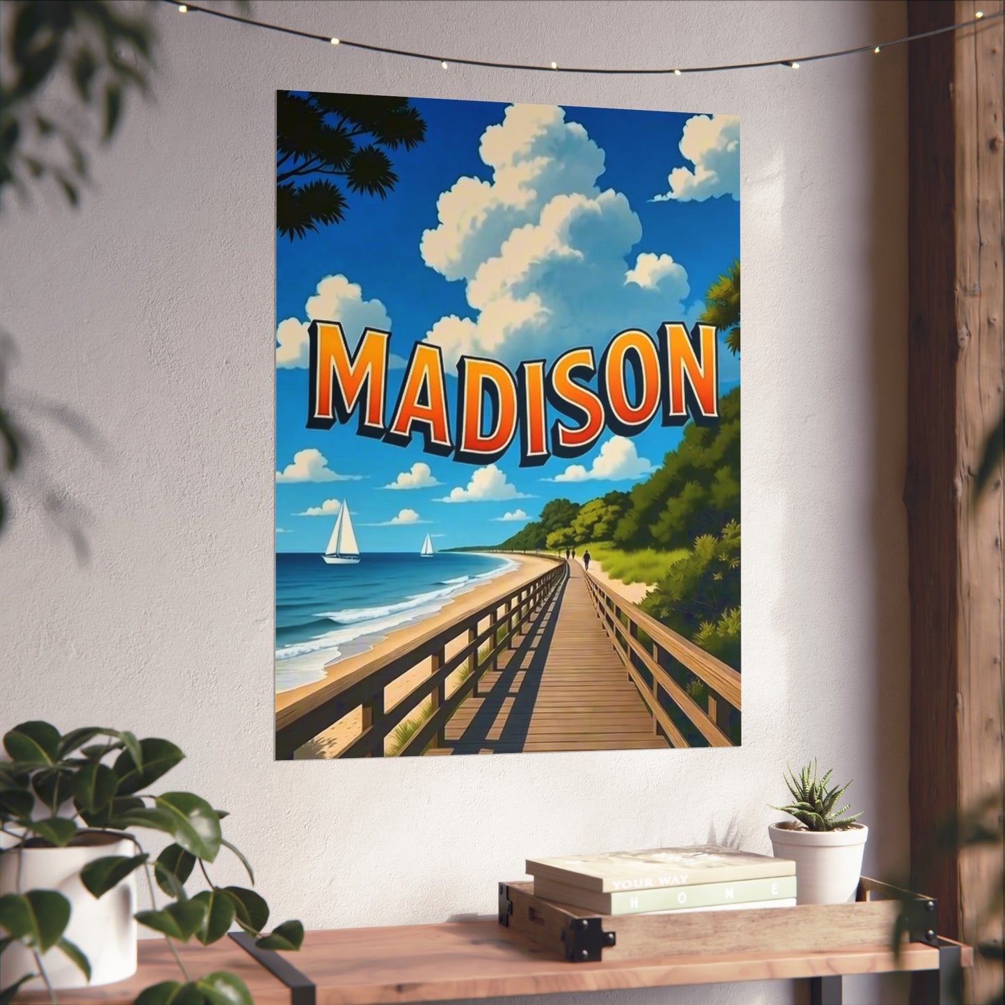 Madison Connecticut Vintage Retro Giclée Print Art Series Poster